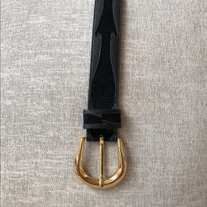 Western statement belt gold and black